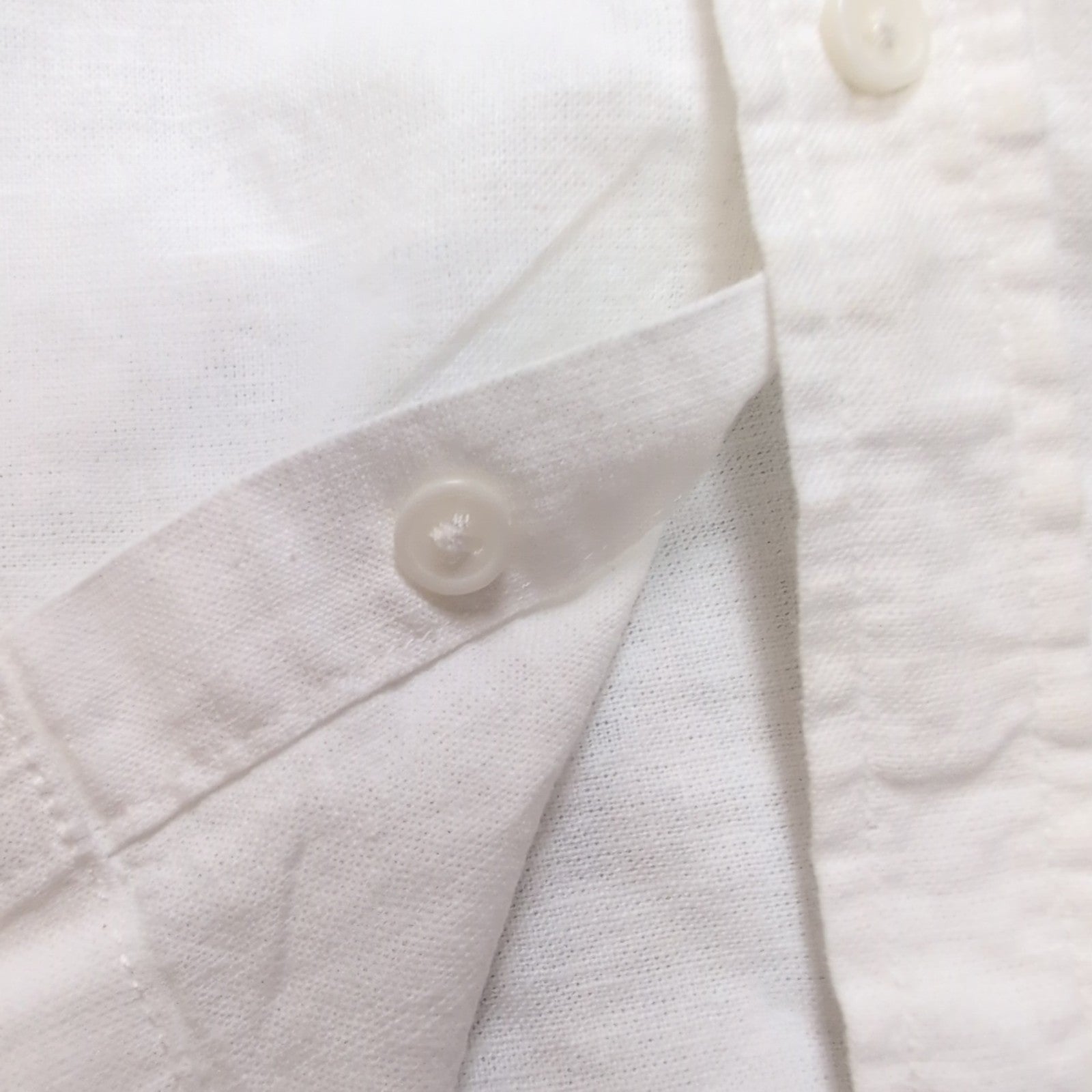 Chemise Kiabi Lin Coton Blanche Manches Courtes Regular Fit Taille XL