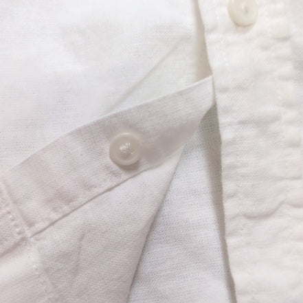 Chemise Kiabi Lin Coton Blanche Manches Courtes Regular Fit Taille XL