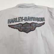 Harley Davidson chemise manches courtes gris clair ailes d’ange dos taille 2XL