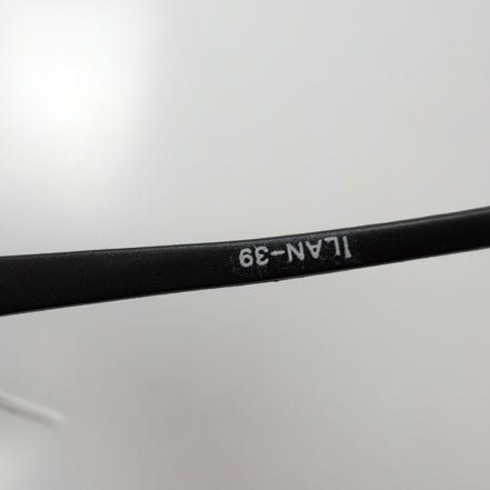 Lunettes de soleil Y2K Ovales Sans Monture Verres Jaunes Branches Noir Mat