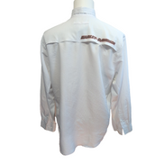 Harley Davidson Chemise Blanche Manches Longues Homme Taille L Ventilée