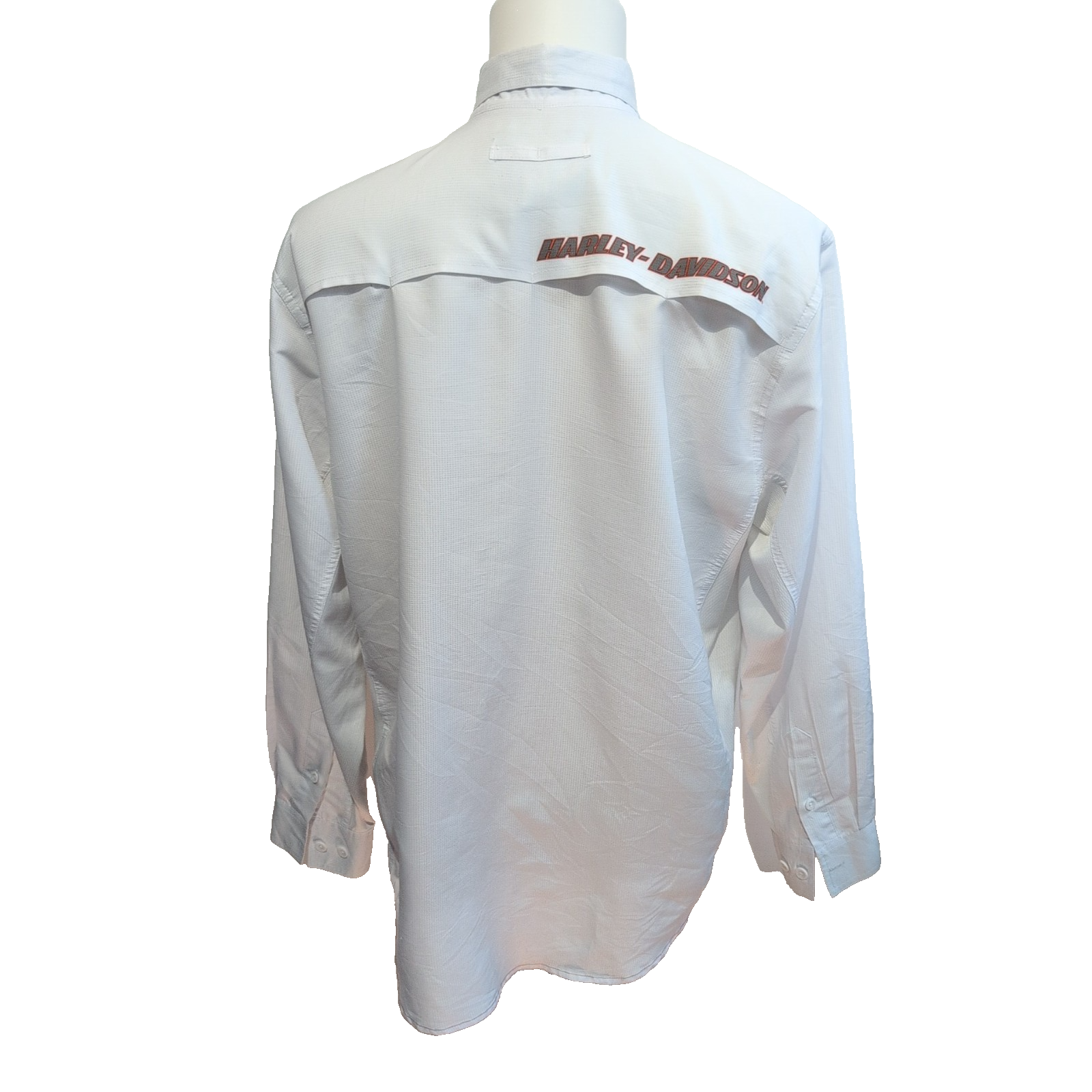 Harley Davidson Chemise Blanche Manches Longues Homme Taille L Ventilée