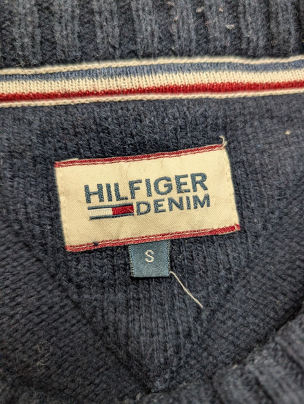 Pull Chaud Tommy Hilfiger Bleu Marine - Grand Logo - Taille S