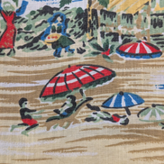 Chemise Hawaïenne J.Crew Coton Bleu Motif Plage & Palmiers - Taille S