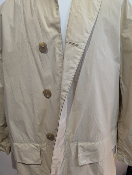 Manteau Hugo Boss Homme M Veste Imper Coton Crème Classique Trench 48