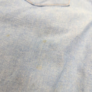 Chemise Wrangler Edge Western M Bleu Jean Coton Boutons Pression Usée