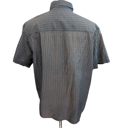 Chemise Harley Davidson XL Gris Rayures Manches courtes HD N°1 2 Poches