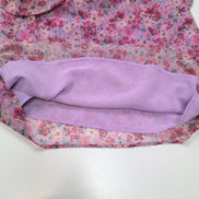 Haut Femme La Redoute Taille 38 Violet Rouge Fleuri Épaule Dénudées Neuf