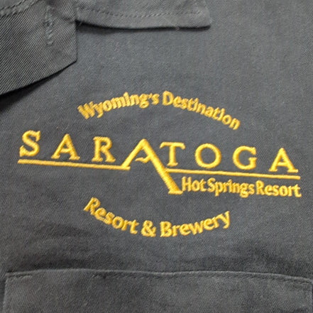 Chemise Dickies L Noire Brewery Workwear Brodée Saratoga WY USA