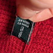 Pull Ralph Lauren (Lauren) Femme XL Rouge Foncé Capuche Plaque Logo 🏷️