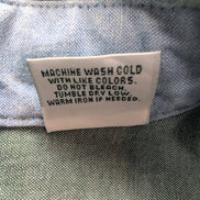 Chemise L.L. Bean verte uni manches courtes homme taille XXL