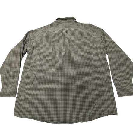 Chemise L.L. Bean kaki à petits carreaux taille XXL #140e