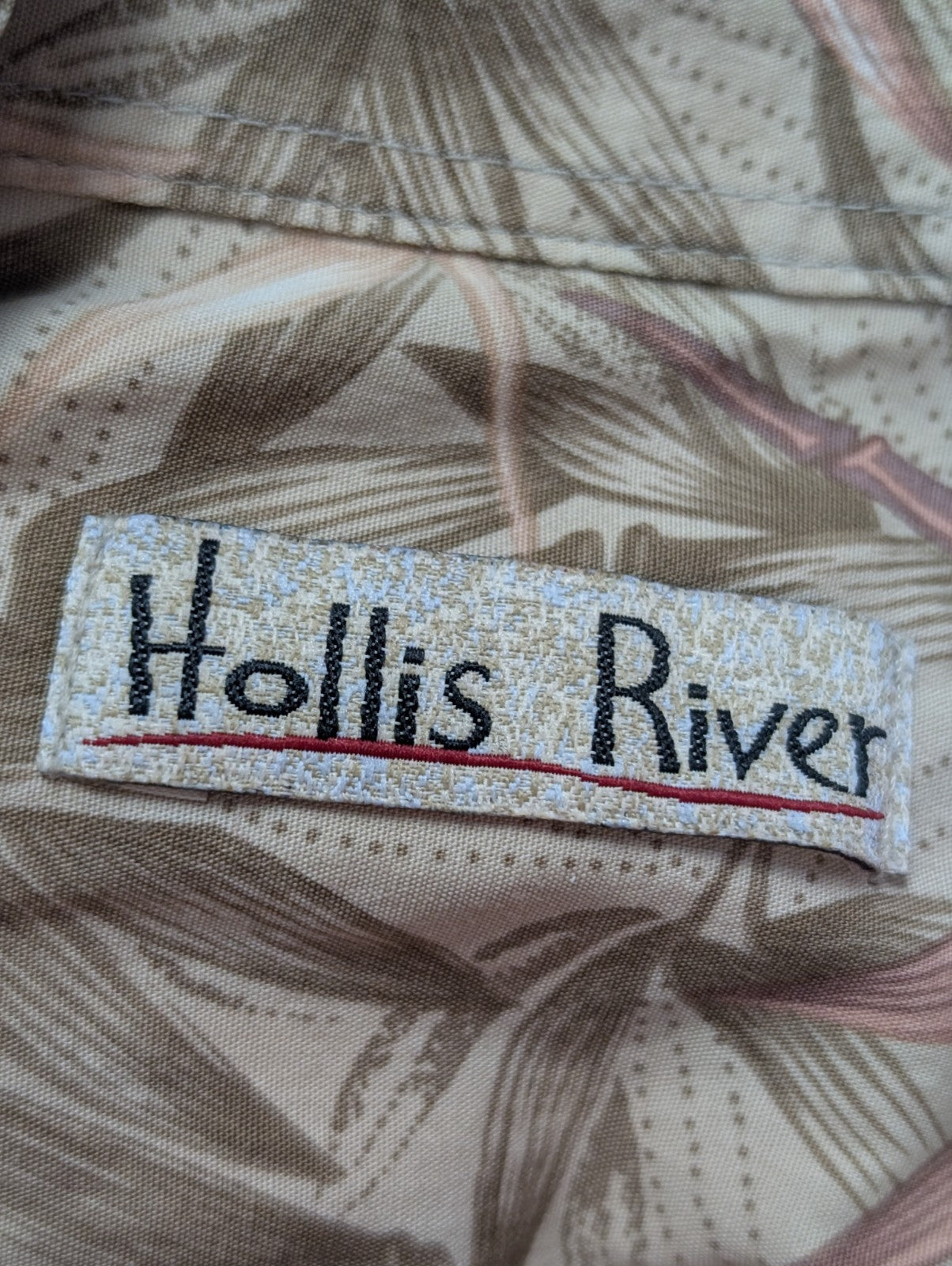 Chemise hawaïenne Hollis River bambou manches courtes taille XL #692 hawaienne