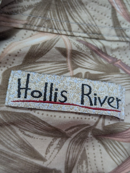 Chemise hawaïenne Hollis River bambou manches courtes taille XL #692 hawaienne