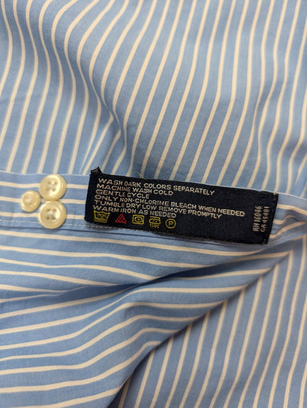 Chemise Nautica à Rayures Bleues & Blanches - Taille M