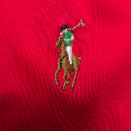 Polo Ralph Lauren Homme M Rouge Logo Marron Polo Manches Courtes