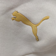 Sweat à Capuche Puma Blanc - Logo Gaufré & Détails Or - Taille L