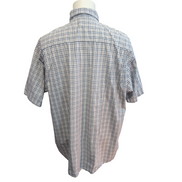 Chemise Wrangler Hero Manches Courtes Bleue à Carreaux à Poche Taille XL