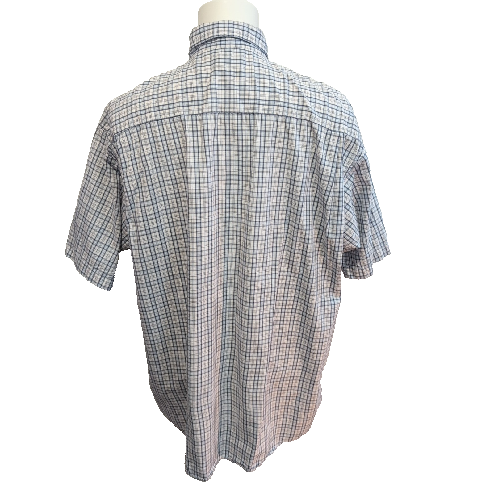 Chemise Wrangler Hero Manches Courtes Bleue à Carreaux à Poche Taille XL