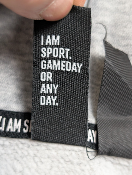 ➜ Sweat à Capuche Adidas Vintage - Logo Poitrine - Gris - Taille S