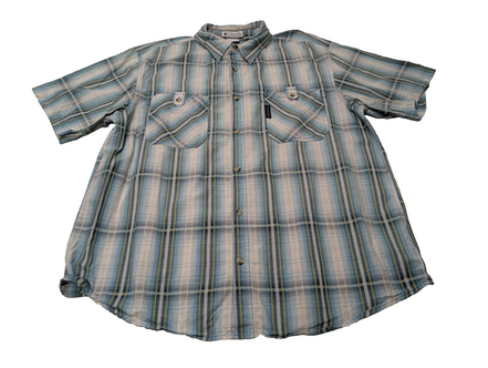 Chemise manches courtes Columbia à carreaux taille XL #203msch
