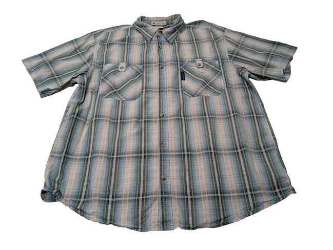 Chemise manches courtes Columbia à carreaux taille XL #203msch