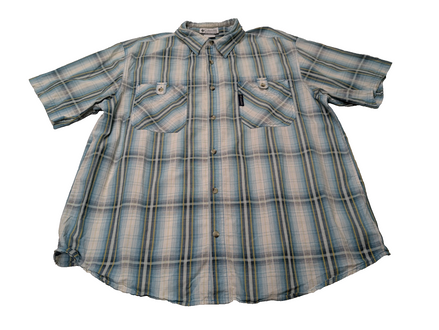 Chemise manches courtes Columbia à carreaux taille XL #203msch