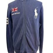 Veste zippée Polo Ralph Lauren Great Britain Bleu Marine Big Poney - Taille L