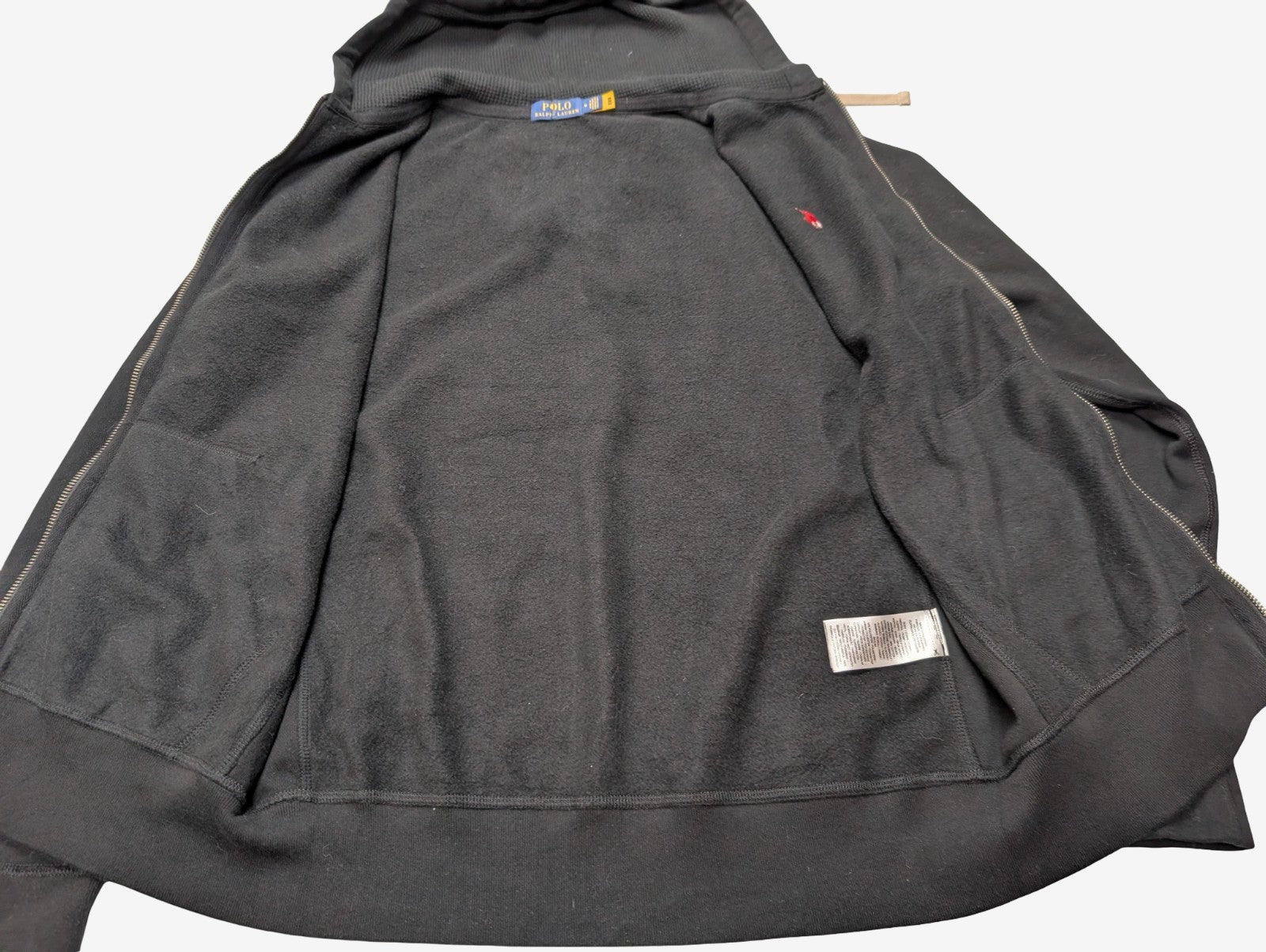Veste à capuche Hoodie Polo Ralph Lauren Noir Logo Rouge Homme - Taille M