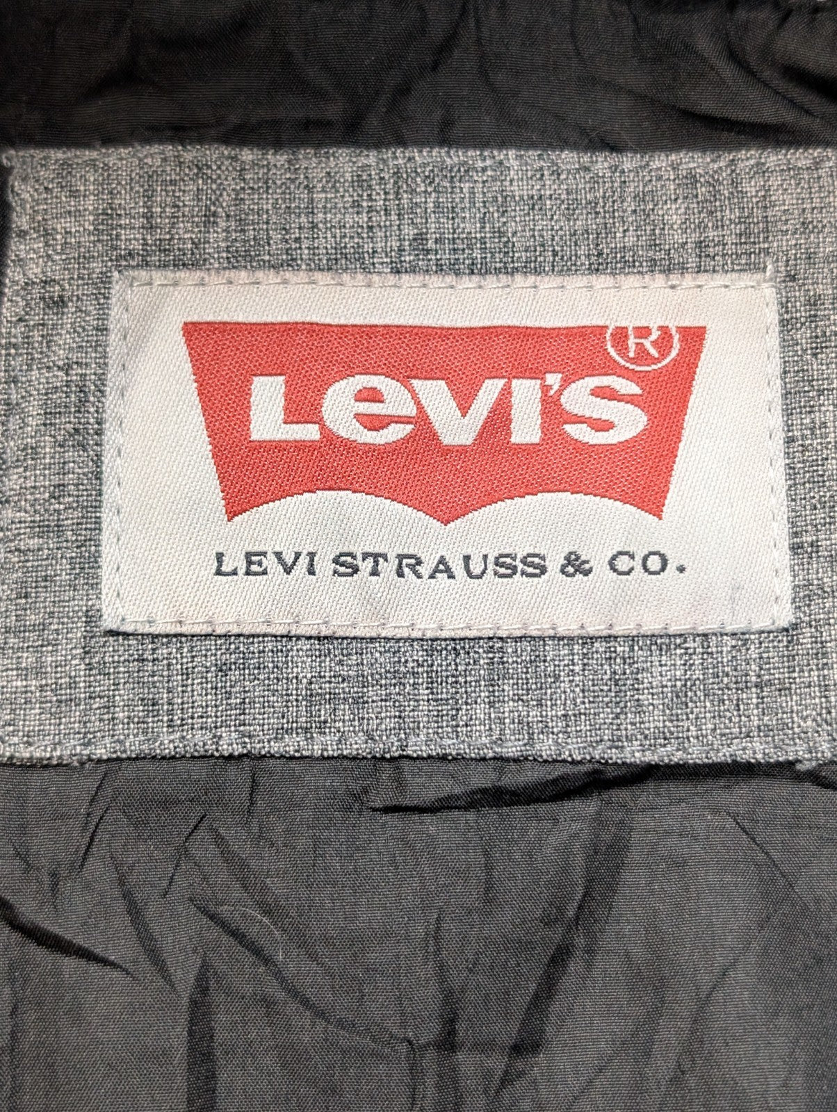 Veste Levi's Grise Matelassée Capuche Noire Homme Taille L