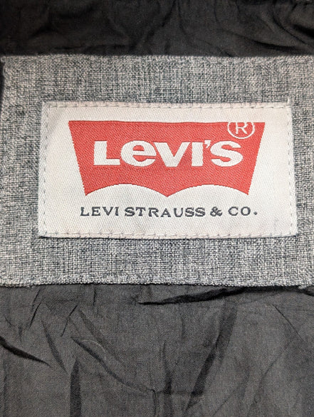 Veste Levi's Grise Matelassée Capuche Noire Homme Taille L