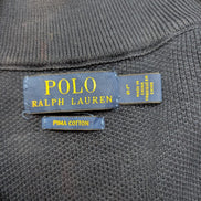Pull POLO RALPH LAUREN Col Zippé 100% PIMA COTTON Bleu Marine Taille L Chic