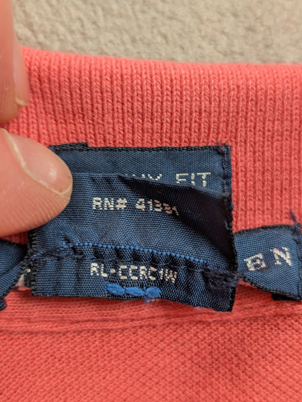 Polo manches courtes Polo Ralph Lauren femme S rose corail Skinny Fit coton