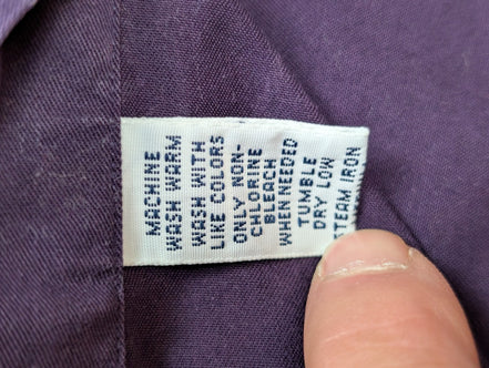 Chemise Ralph Lauren violet logo vert taille M #2053