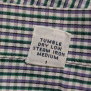Chemise Ralph Lauren vert violet à petits carreaux taille L #2815