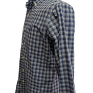 Chemise Polo Ralph Lauren Shirt M Carreaux Bleu Blanc Button Down Logo Marine