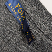 Sweat Polo Ralph Lauren Gris Foncé Logo Noir - Tissu Haute Qualité - Taille L