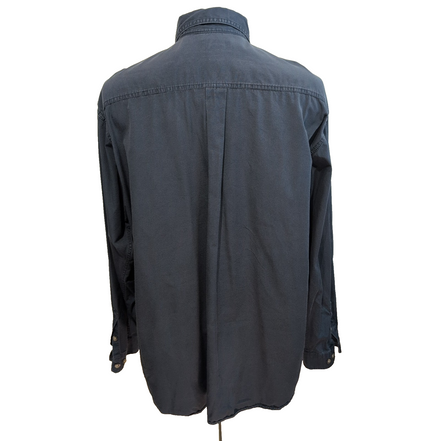 Chemise Carhartt Workwear XL bleu marine coton poche stylo rare