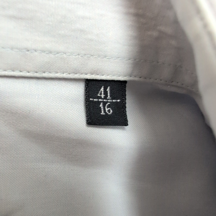 Chemise BURBERRY L Bleu Clair Logo Brodé 2 Boutons Polyester Coton manches long