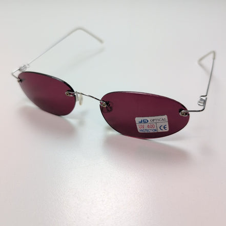 Lunettes de soleil Y2K JD Optical Luxury Sans Monture Branches Ultra Fines