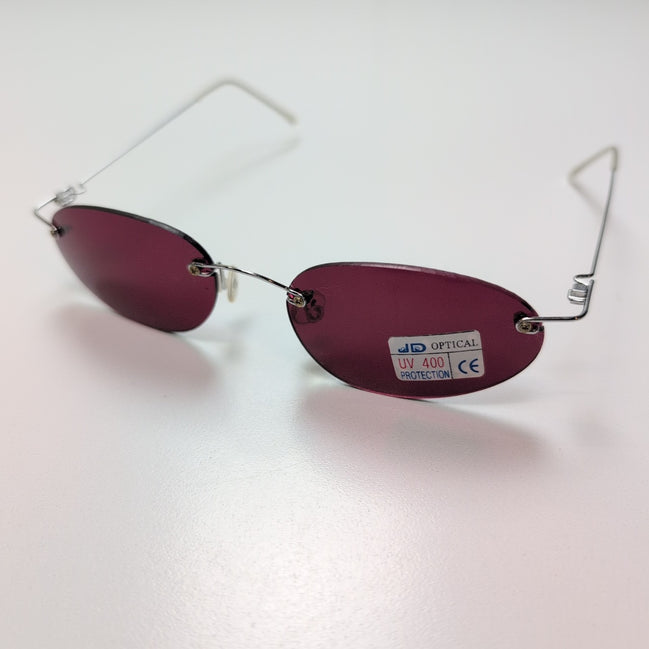 Lunettes de soleil Y2K JD Optical Luxury Sans Monture Branches Ultra Fines