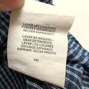 Chemise Tommy Hilfiger Bleu Foncé à Carreaux Manches Longues 1 Poche - Taille XL
