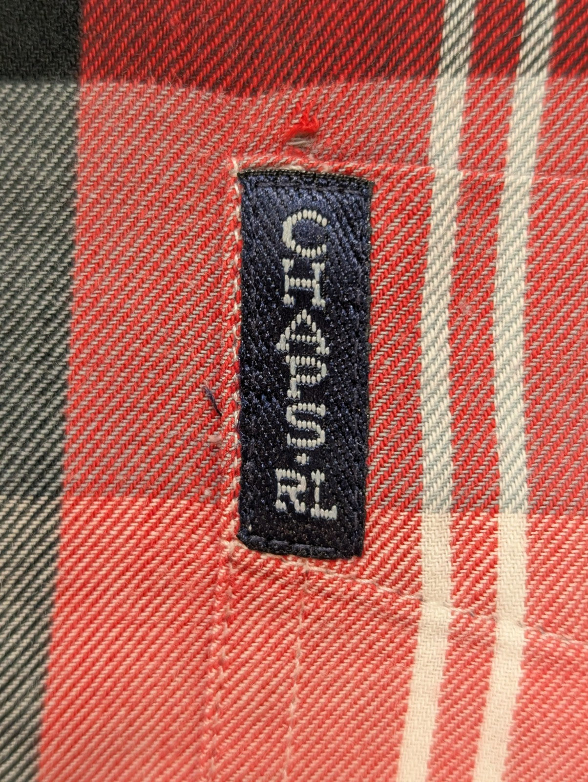 Chemise CHAPS RALPH LAUREN - Carreaux Rouge/Gris - Taille M - 100% Coton