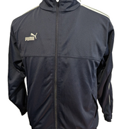 Veste Puma Bleu Marine Taille L (Taille Petit S/M) Jogging Sportswear Zippée
