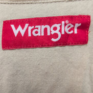 Chemise Wrangler Manche Courte Grise Unie Taille 2XL Deux Poches