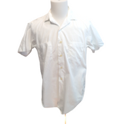 Chemise SEARS Deluxe Quality Made in USA M/L Blanc 100% Coton 2 Poches