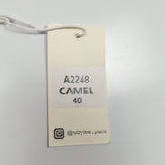 Jupe Portefeuille Femme T40 Jubylee Paris Camel Similicuir Neuve Étiquette