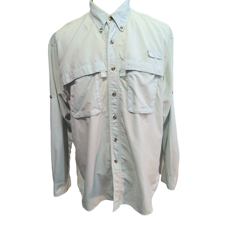 Chemise Technique L.L. Bean Homme Taille L Vert Pistache Outdoor Rando Poche