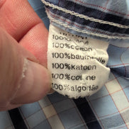 Chemise Lacoste Bleue À Carreaux Taille 42 L Manches Longues