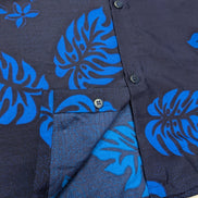 Chemise hawaïenne Création perroquets bleue manches courtes taille L #714 hawaii